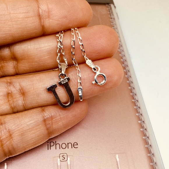 U Initial Pendant - Picture 2 of 3